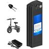 HJGHY ,48v 8ah, Pacco batterie al Litio per e-Bike da 48 V 10 Ah 12 Ah 15 Ah 20 Ah 25 Ah 30 Ah, Batteria di Ricambio per Motore di Mountain Bike elettrica da 48 Volt con Caricabatterie
