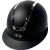 MFMEXUL Casco Equestre Regolabile con Cappello Equitazione Accessorio Sportivo Outdoor Ventilazione Traspirante Materiali PP Adatto per Bambini Lezioni Equita, Nero Opaco