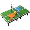 LeeQinersw Tavolo da Gioco Pieghevole Accessori Completi Racchette Rete Pallina Costruzione Legno PP Antiscivolo Adatto per Momenti Ludici Famiglia Ragazzi