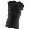 Uqezagpa Maglia protettiva per baseball calcio Rib Protector Pad Back Protector Basket Maglia a compressione imbottita Sport collisione Protezione Tuta