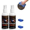 Hliloy Detergente professionale per palline da bowling, rimuove istantaneamente l'olio di corsia, spray portatile per la pulizia delle palle da bowling, con asciugamano premium (2 pezzi)