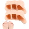 Generisch Cuscinetti per dita da balletto, confortevoli, 5 x 4 x 2,1 cm, cuscinetti avvolgenti per l'avampiede da balletto, facili da trasportare, per esercizi di balletto, spettacoli di danza