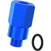 Generic Adattatori di imbuto di riempimento dell'olio di mountain bike in alluminio Adattatori di conversione dell'imbuto di spurgo Convertitore di riempitivi per bici Convertitore di riempimento di olio di