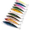 Generic XILILHC 10 Pz/Lotto Buon Minnow 11 cm 10.5g Artificiale Esca Dura Esche da Pesca Wobbler Crankbait