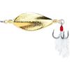 Marchfunny Esche da pesca iperboliche a forma cava con ganci per persico a caduta lenta, in metallo, colore argento, peso 10 g (10 g, dorato)