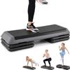 COSTWAY Step Fitness con 4 Blocchi e Altezza Regolabile (Rosso)