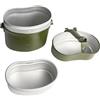 Generic Portables Multifunzionale In Alluminio Lunch Box Compatta A Prova Di Perdite Pentole Esterni per Campeggio Picnic Viaggi Multifunzionale Campeggio Container