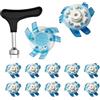 LPACXBYD Tacchetti da Golf Punte for scarpe da golf Tacchetti for Calzature antiscivolo Torsione rapida Chiave portatile Vite