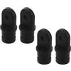 NULYLU Tappi Terminali per Tubi Bimini 7/8 Pollici in Nylon Nero 4 Pezzi per Montaggio Copertura Barca Resistente a Ingiallimento e Usura Uso Marino