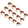 Tufgo Kit di pinze con fibbie in ottone per arco lungo ricurvo - Set di attrezzi in metallo per caccia (15 pezzi)