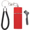 Mavaol Mini Scatola di immagazzinaggio Contenitore Impermeabile in Lega di Alluminio Piccolo Supporto ermetico per Viaggi in Campeggio all'aperto (Red)