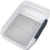 Generic Singolo lato Fly Box Spugna Pad Inserto Volante Storage Pesca Attrezzatura Caso Coperchio Trasparente Fly Box Contenitore Pesca