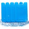 Lawnrden Impacchi di ghiaccio per frigorifero, impacchi di ghiaccio, 4 blocchi congelatore a lunga durata da 500 ml, frigorifero portatile riutilizzabile per mantenere fresco per alimenti, bevande, frigorifer