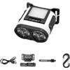 Nucelit Lampada frontale con 6 modalità di illuminazione LED torcia a clip per campeggio notte pesca corsa torcia frontale ricaricabile LED clip on cap luci