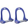ZAICOLER Sella in Alluminio con Staffa Antiscivolo per Equitazione in Acciaio Inossidabile (Blue)