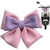 Generisch Casco Bow Accessorio Decorazione Auto Scooter 3D