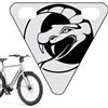 Generisch Riflettori per bicicletta, fanale posteriore sicuro per biciclette, triangolare decorativa per gite in famiglia, adulti, mountain bike, pendolari, bambini, viaggi in città