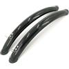 QMVDOJR Parti Pratiche for Bici A Scatto Fisso retrò Anteriore for Bicicletta da Strada 700C Plastica in Alluminio Nero Argento