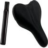 Okiyakusama Sella Bicicletta Bambini con Accessorio per Bicicletta Cuscino Morbido in PU E Acciaio Carbonio Design Ammortizzato Sostituibile Supporto Robusto, Palo da 2.86 Cm