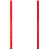 SEWOART Skateboard Rib in Plastica Rosso 2pezzi con Viti per Longboard Wear Resistant per Uso Urbano