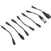 Yunseity Cavi di Conversione Caricabatterie per Scooter Elettrici, Set di Adattatori da 7 Pezzi per DC5.5x2.1mm a XLR, M12, 3 Pin e Spine DC per Hoverboard e Bici Senza Pedali