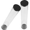 PRETYZOOM Tubo per Conservazione Palline da Golf Trasparente con Coperchio, 2 Pezzi