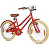 PROMETHEUS BICYCLES Bicicletta retrò per bambini da 20 pollici, per ragazzi e ragazze, da 20 pollici, a partire dai 6 anni, colore rosso