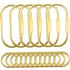 Hotainoys Portachiavi con moschettone Set Portachiavi con moschettone in Ottone Realizzato a Mano, 18 Dorati con Design Elegante Avvolto in Filo Metallico e Clip da 2, 36 Pollici per Chiavi, Borsa