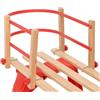 LoogCape Schienale per slittino in compensato con staffe di protezione per bambini, accessori per slittino resistenti all'inverno, plastica resistente, adatto per snowbob, slittini da neve, piste