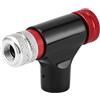 Generic Gonfiatore per pneumatici per bici, in lega di alluminio, 28 g, 4,8 x 3,2 cm, Portable Air Chuck For Road, compatibile con valvola americana/francese, accessorio da ciclismo per esterni
