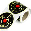 Naroote La Carta Reattiva Autoadesiva da 3 Pollici Mira a un Rosso Giallo Fluorescente Brillante per Esercitarsi nel Tiro e Mirare (100 pezzi per rotolo)