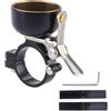 Elnwnnkc Anelli per bici Campane Ciclismo Suoneria Corno Mountain Bike Anelli Campane Manubrio Forte Patatine Vintage Rame per Adulti Mountain Alluminio