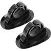 POPETPOP Clip per Pagaia in PVC Nero 2 Pezzi, Supporto Robusto per Kayak e Canoa, Accessorio Sicuro per Fissaggio Pagaia Durante attività Outdoor