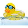 Generic Duck Inflatable Pool Float - Glitter Swim Ring Floating Tube | Floating Tube Water Toy, Fun Summer Pool Accessory | Beach Lake River Vacation Party Kids Adults