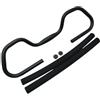 Fzaqwen Manubrio Farfalla Bicicletta Manubrio Ergonomico Manubrio Multifunzione Manubrio Accessori Ciclismo Alluminio Solido Adatto a Ciclismo su Strada Mount, Argento