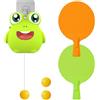 Generisch Allenatore da pong da appendere, set interattivo con montaggio a porta, attrezzatura per pratica da solo, altezza regolabile, strumento di coordinazione occhio-mano, categoria sportiva