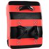 Ycauty Braccioli imbottiti per boxe, taekwondo, Muay Thai, colore bianco, blu, rosso, per maggiore comfort, sicurezza, per artisti marziali, in EVA, 55 x 40 x 12 cm (nero rosso)