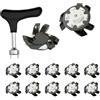 LPACXBYD Tacchetti da Golf Puntali for scarpe da golf for for antiscivolo Calzature Quick Twist Tacchetti Chiave portatile Vite for