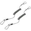 Beaupretty Laccio di Sicurezza con Corda Elastica 2 Pezzi in Acciaio Inossidabile Anti-Perdita per Pesca per Sport All'aperti e Immersioni Subacquee