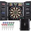 Arachnid Titanium 5400 - Armadietto per bersaglio elettronico, design moderno, 38 tipi di gioco con 183 varianti, 9 schermi LED per tracciamento punteggio freccette, include sei freccette a punta