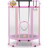 COSTWAY 6 in 1 Trampolino Bambini Interno e Esterno (Colorato,154 x 210 cm)