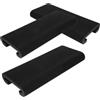 SHINEOFI Cuscino per Sedile da Pesca 3 Pezzi in Eva Nero Design Antiscivolo e Traspirante per Kayak e Canoa Sport Acquatici Outdoor