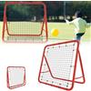 ORHEYA Rimbalzo da calcio multifunzione - Rete di rimbalzo pieghevole, cancello da calcio regolabile, regolabile in 5 livelli, 100 x 100 x 65 cm, per esercizi di allenamento e tecnica della palla,