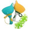 OKUMEYR Lancio di Dischi Volanti per 2 Pezzi Lanciatore a Forma di Rana in Plastica Leggero e Portatile per Giochi All'aperto e Competizioni Sportive