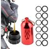 Generic Kit per immersioni, in lega di alluminio, corpo mini serbatoio, design resistente | Set di ricambio in naturale da 12 pezzi, per serbatoio per immersioni, snorkeling