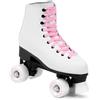 SMJ sport - Pattini classici da donna con cuscinetti a sfera ABEC7, colore bianco/rosa, turchese, per ragazze e bambine, taglia 35, 36, 37, 38, 39, 40, 41 (40)