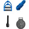 Aymzbd Allenatore Spalle per Esercizio Uniforme Delle Braccia Strumento Domestica Corda 5mm Durevole con Staffa Porta E Impugnature Schiumate Adatto a Mobilità E Benessere Casa