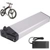 JHKJ Batteria per Bici Pieghevole da 48 V 13 Ah 15 Ah 17,5 Ah, Batteria di Ricambio per ebike, batterie al Litio Ricaricabili da 52 V per Motore di Mountain Bike con Caricabatterie,52v 17.5ah