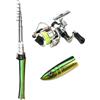 Générique Canna da pesca Penna, Canna da pesca Penna e Mulinello, Canna telescopica a - leggera e Mulinello, Combo tascabile per laghetto di lago di mare