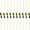 Wilgure 10 pezzi resistenti clip per lenza da pesca in acqua salata, verde fluorescente, stopper per nodi facili da usare, accessori per nodi Angel Bobber